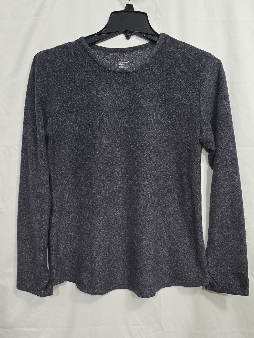 Climate Right by Cuddl Duds Women's XL Charcoal Fleece Long Sleeve